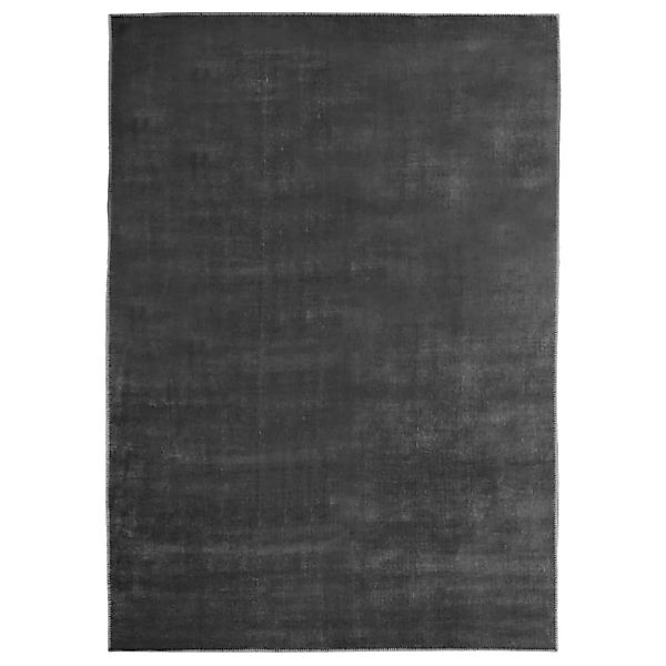 Teppich Waschbar Faltbar Anthrazit 140x200 Cm Polyester günstig online kaufen