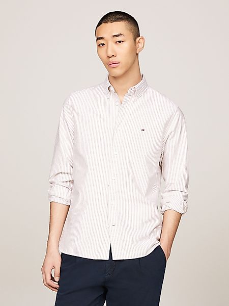 Tommy Hilfiger Langarmhemd HERITAGE OXFORD STRIPE günstig online kaufen