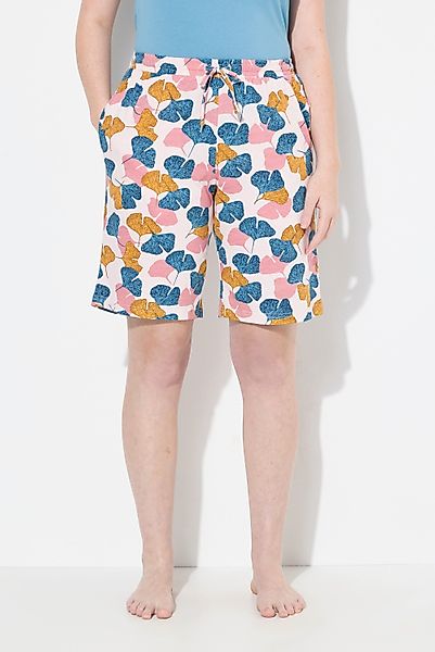 Ulla Popken Pyjamahose Pyjama-Shorts Gingko weites günstig online kaufen