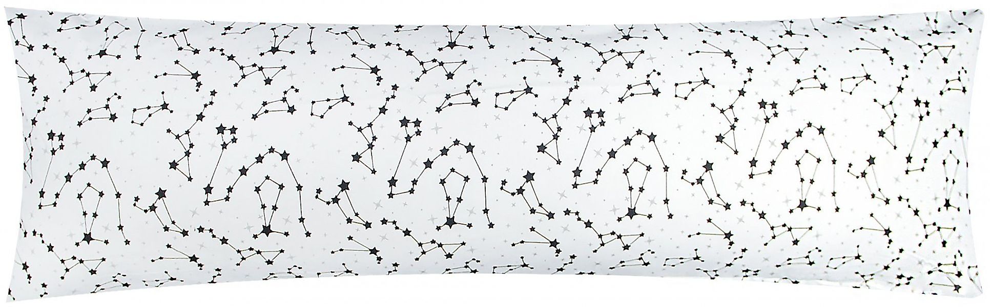 Heubergshop Seitenschläferkissenbezug, (1 Stück), 40x145cm Sterne Schwarz 1 günstig online kaufen