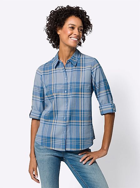 Sieh an! Klassische Bluse Karobluse günstig online kaufen
