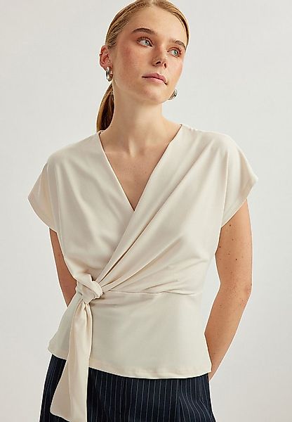 Koton Wickelbluse Ärmellos Doppelreihiger Kragen Wickelbluse günstig online kaufen