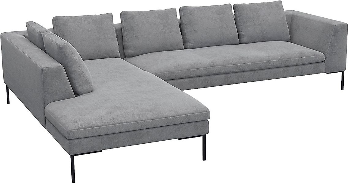 FLEXLUX Ecksofa »Loano, superbequemer Sitzkomfort durch Kaltschaum im Sitz, günstig online kaufen