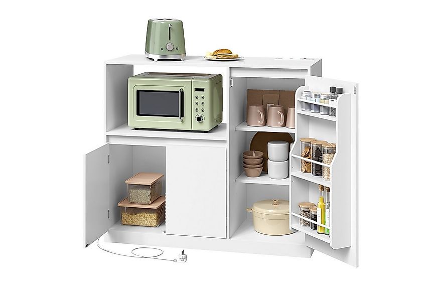 VASAGLE Buffet Küchenschränke mit Arbeitsplatte und Mikrowellenfach Mehrzwe günstig online kaufen