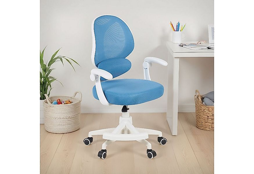 IDIMEX Drehstuhl ISLA, Schreibtischstuhl mit Fußstütze ergonomisch höhenver günstig online kaufen