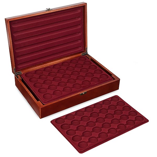 MC.Sammler Sammelkoffer Holz Münzkassette inkl 5 günstig online kaufen