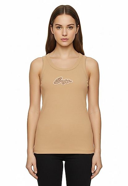 BOSS ORANGE Ripptanktop Ematite Stonebadge Premium Damenmode mit aufgestick günstig online kaufen