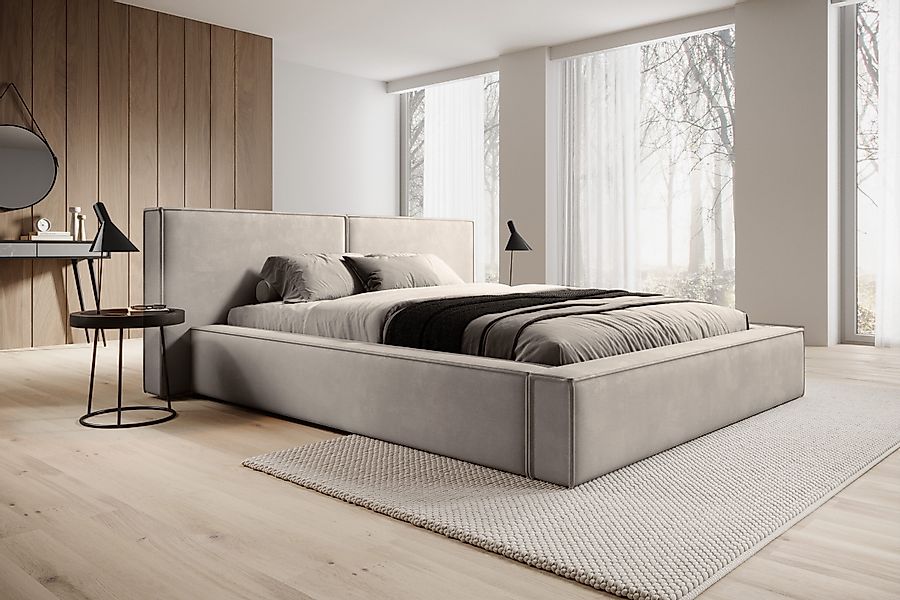 Compleo Polsterbett mit Bettkasten und Lattenrost, günstig online kaufen