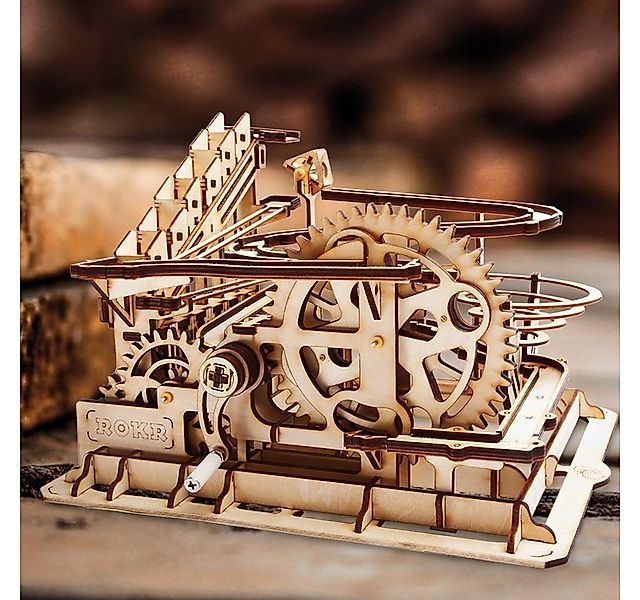 Robotime 3D-Puzzle Robotime Murmelbahn Waterwheel 3D Puzzle, 254 Puzzleteil günstig online kaufen