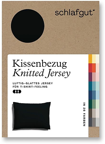 Schlafgut Kissenbezug Knitted Jersey aus Bio-Baumwolle günstig online kaufen