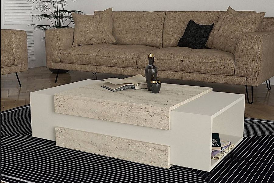 ibonto Couchtisch Stilvolles Wohnaccessoire in Granitoptik günstig online kaufen