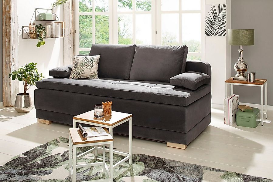 OTTO home Schlafsofa "Berlin" Dauerschläfer mit Boxspringfederung, Bettfunk günstig online kaufen