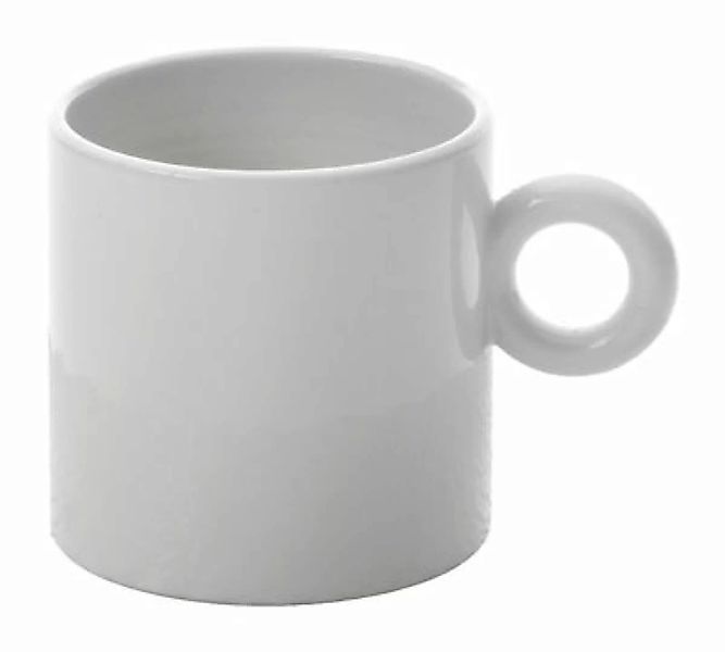 Kaffeetasse Dressed keramik weiß - Alessi - Weiß günstig online kaufen