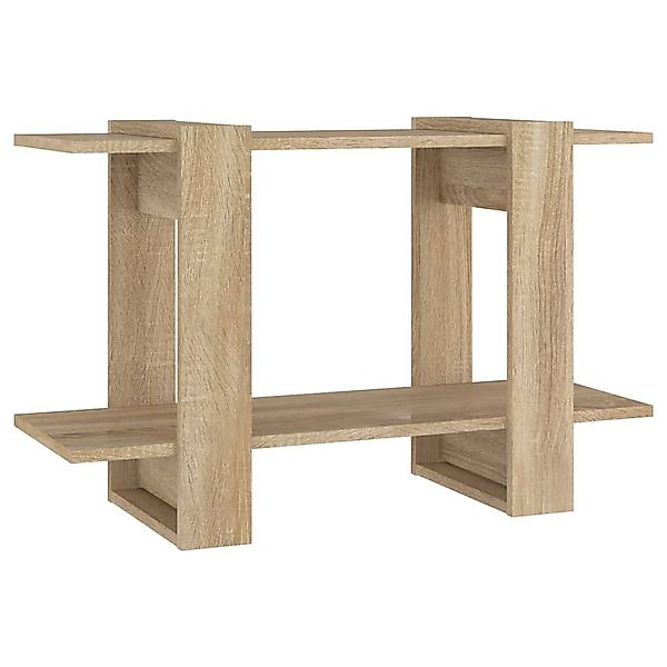 vidaXL Bücherregal Bücherregal/Raumteiler Sonoma-Eiche 80x30x51 cm, günstig online kaufen