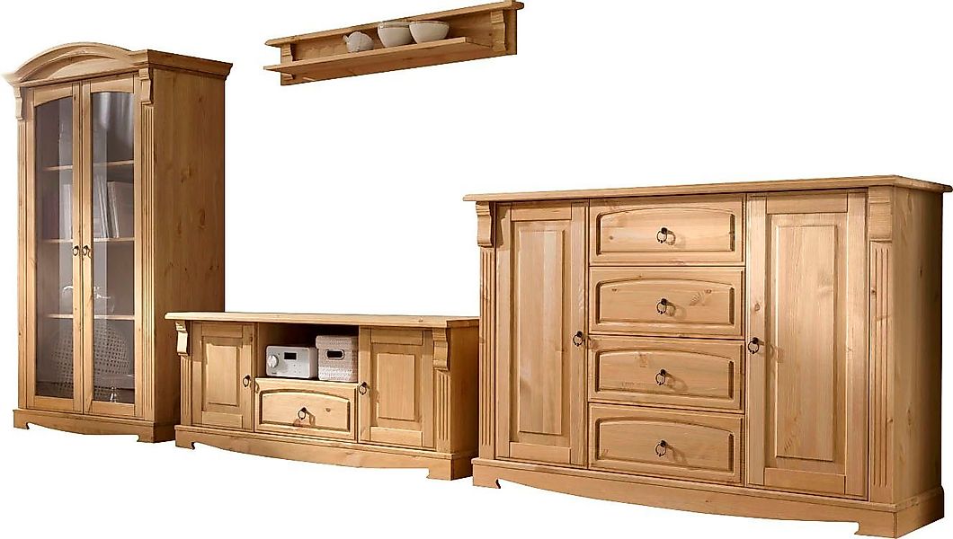 OTTO home Wohnwand Anna, (Set, 4-St), aus massiver Kiefer, FSC®, im romanti günstig online kaufen