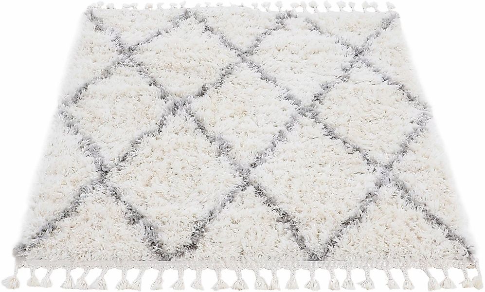 carpetfine Hochflor-Teppich »Eddy«, rechteckig, 30 mm Höhe, Shaggy, auch al günstig online kaufen