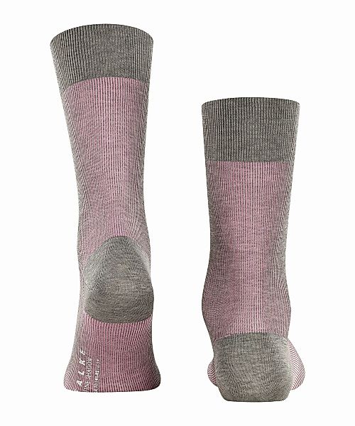 FALKE Fine Shadow Herren Socken, 39-40, Grau, Rippe, Baumwolle, 13141-33980 günstig online kaufen