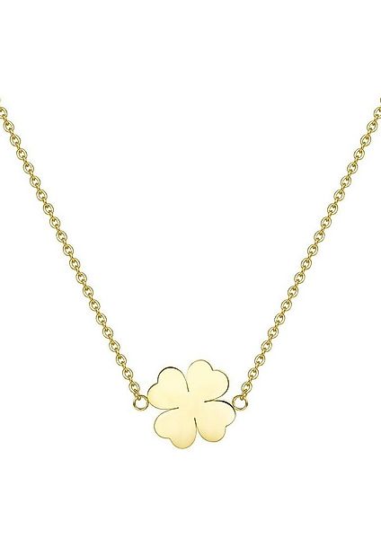 Hey Happiness Edelstahlkette Damen Vierblatt Kleeblatt Charm, 18K Roségold günstig online kaufen