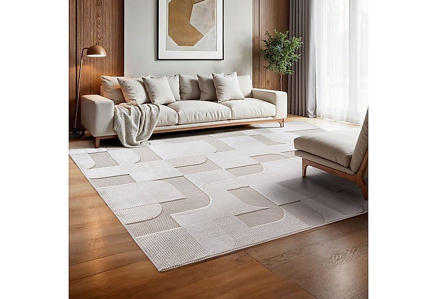 SIMPEX24 Designteppich Unicolor - Einfarbig, Rechteckig, Höhe: 4 mm, Indoor günstig online kaufen