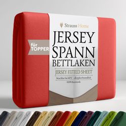 Strauss Home Spannbettlaken Premium Topper Spannbettlaken günstig online kaufen