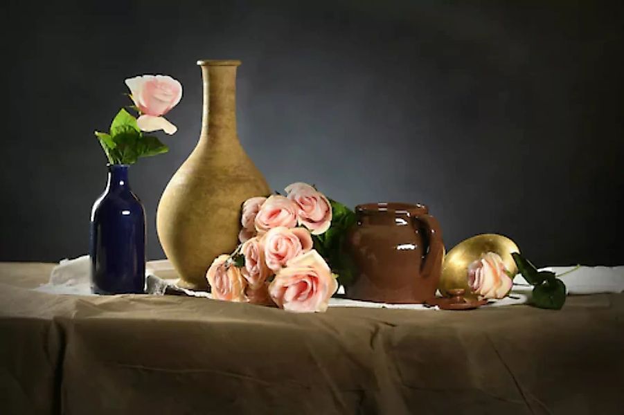 Papermoon Fototapete »Vasen mit Blumen« günstig online kaufen