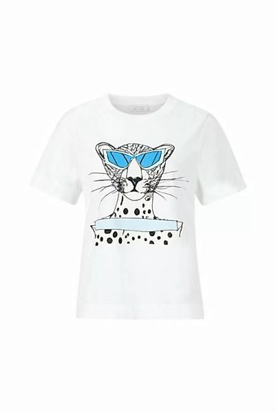 Rich & Royal T-Shirt T-Shirt leo print organic, white günstig online kaufen