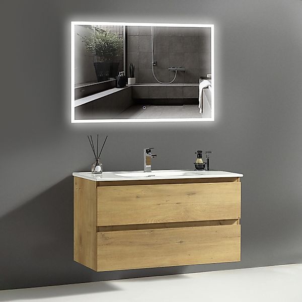 Alpenberger Badmöbel-Set Badezimmermöbel Badezimmer Schrank, (Waschplatz günstig online kaufen