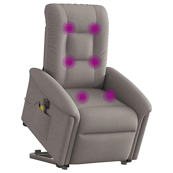 vidaXL Elektrischer Massagesessel mit Aufstehhilfe Taupe Stoff 3303291 günstig online kaufen