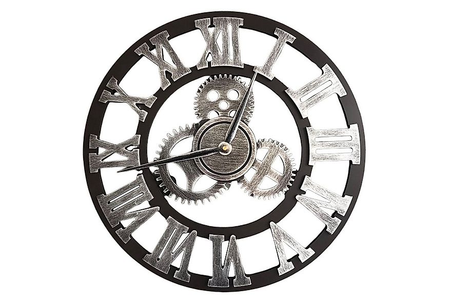 TWSOUL Wanduhr 34CM 3D Handgefertigte Imitation Eisen Handwerk leise Wanduh günstig online kaufen