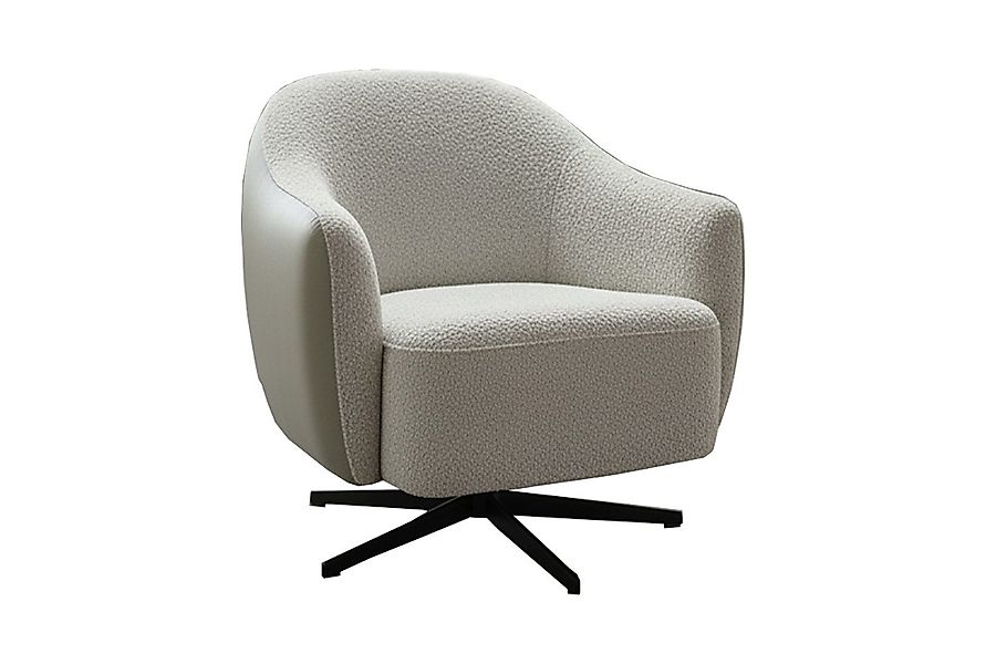 KAWOLA Drehsessel BRITTO Bequemer Bouclé Sessel günstig online kaufen