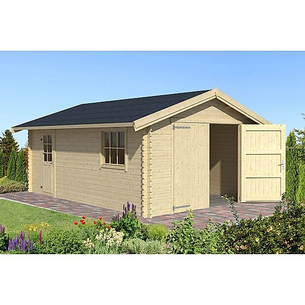 Lasita Garage Yarik 380 cm x 540 cm Natur/Unbehandelt günstig online kaufen