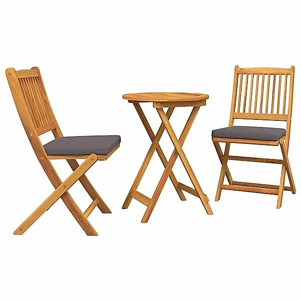 vidaXL Garten Bistro Set 3-Tlg Braun Akazie Massivholz 42000949 günstig online kaufen