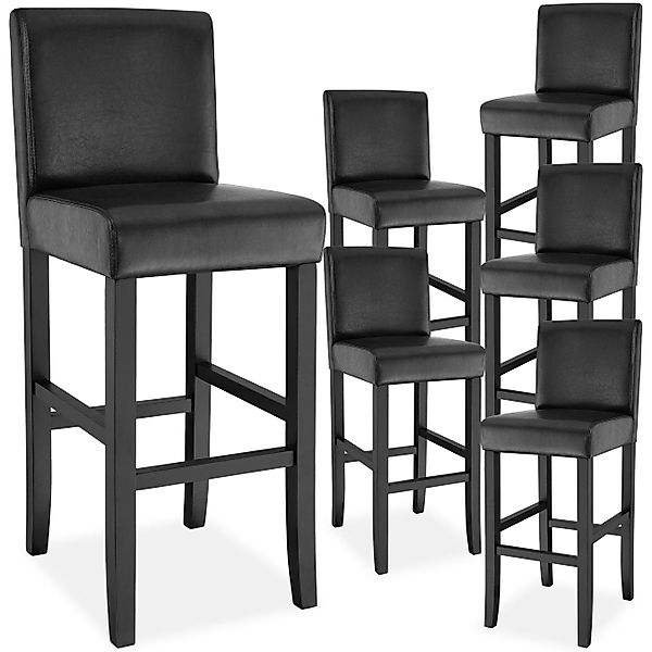 tectake Barhocker Barstuhl aus Kunstleder, gepolstert günstig online kaufen