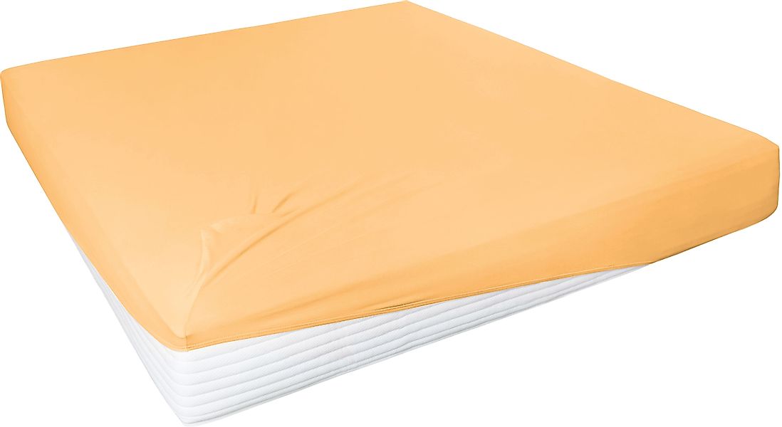 Primera Spannbettlaken »Elasthan-Feinjersey«, PREMIUM, aus 95% gekämmter Ba günstig online kaufen