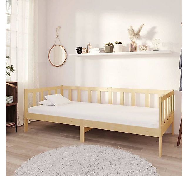 vidaXL Gästebett Tagesbett Gästebett mit Matratze 90x200 cm Massivholz Kief günstig online kaufen