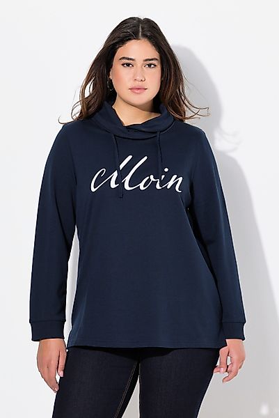 Ulla Popken Sweatshirt Sweatshirt Moin Stehkragen günstig online kaufen