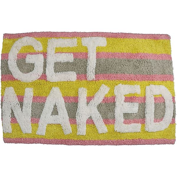 Badematte "Get Naked" 50x80cm - weich & bunt günstig online kaufen