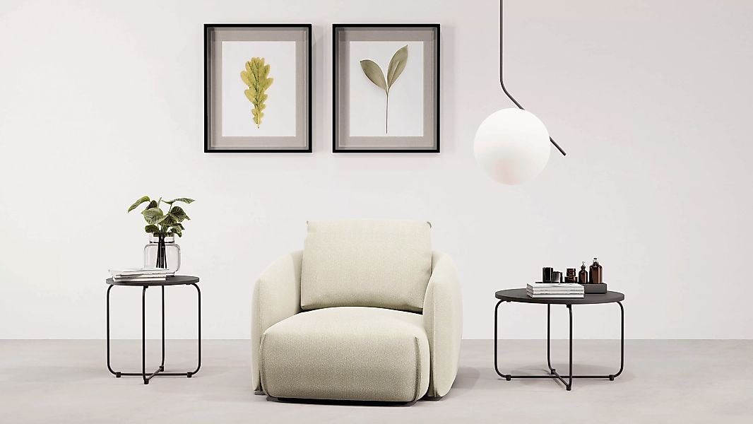 TRENDMANUFAKTUR Sessel "Shawn, Loungesessel, Designsessel mit elegant gesch günstig online kaufen