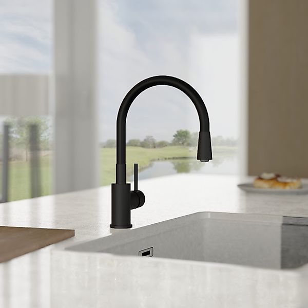 welltime Spültischarmatur TEXAS (1-St) Wasserhahn Zentralverschraubung, günstig online kaufen