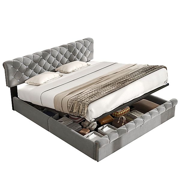 REDOM Polsterbett Jugendbett Bett Stauraumbett gepolsteres günstig online kaufen