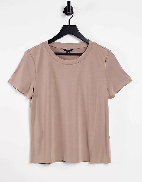 Monki – Jolina – Superweiches T-Shirt in Braun günstig online kaufen
