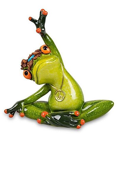 formano Dekofigur Frosch Yoga Side Stretch 8 cm Froschfigur Kunststein glän günstig online kaufen