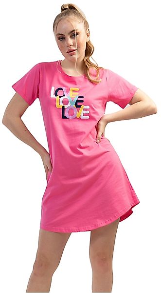 Vienetta Nachthemd Damen Schlafshirt mit kurzem günstig online kaufen
