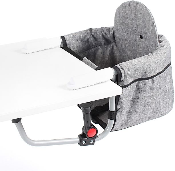 CHIC4BABY Tischsitz Relax, Melange Grau, platzsparend günstig online kaufen