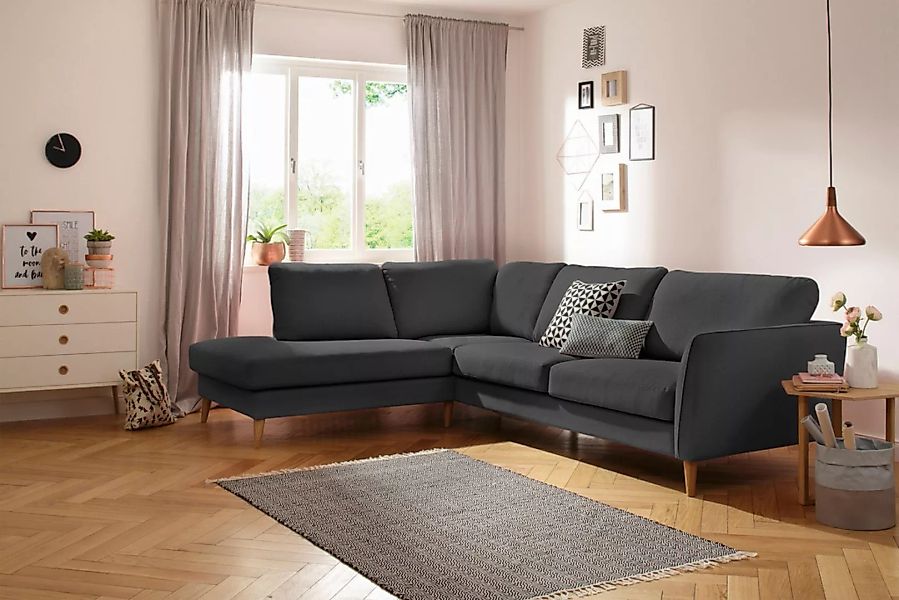 Home affaire Ecksofa "MARSEILLE 278/202 cm, L-Form, Ottom. rechts/links", m günstig online kaufen