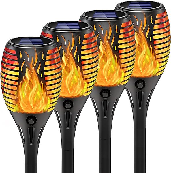 JONWALL LED Solarleuchte Solar Flammenlicht Gartenleuchte günstig online kaufen
