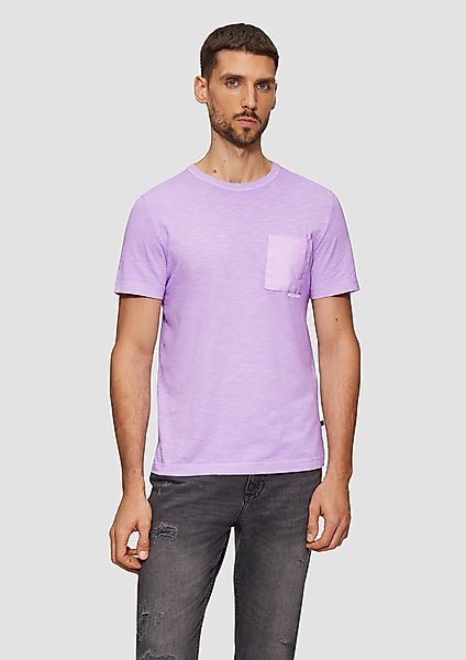 s.Oliver Kurzarmshirt Baumwoll-T-Shirt mit Garment Dye günstig online kaufen
