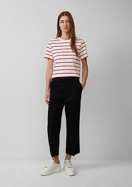 s.Oliver 7/8-Hose Hose High-Rise-Culotte aus Baumwollstretch mit Bügelfalte günstig online kaufen