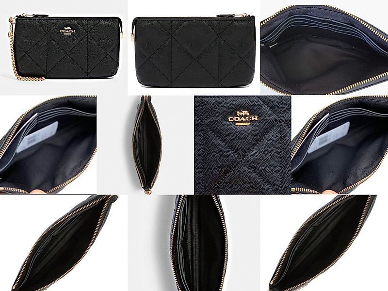 COACH Kosmetiktasche COACH Wristlet Leather Bag günstig online kaufen