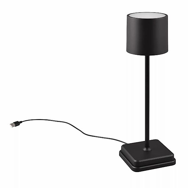 Reality LED-Tischleuchte Fernandez Schwarz Matt Ø 10,5 cm günstig online kaufen